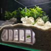 reptile decoration hide cave – 3d printed plastic shelter for terrariums & aquariums