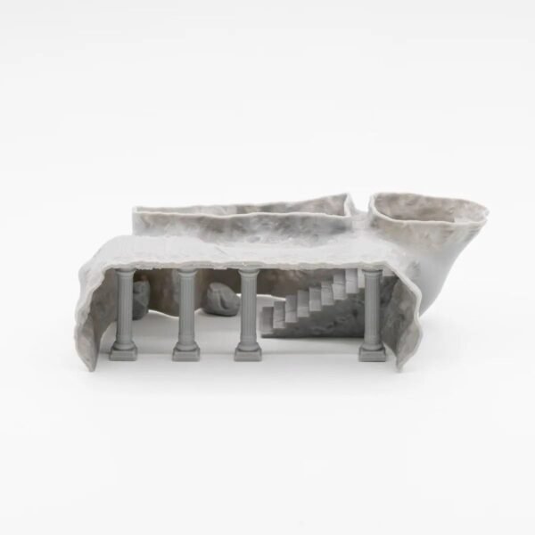 reptile decoration hide cave – 3d printed plastic shelter for terrariums & aquariums