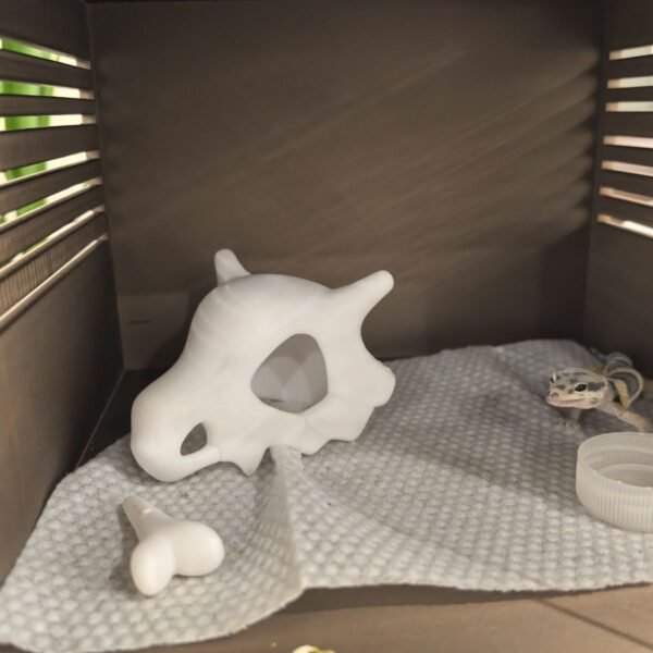 White reptile hide cave decoration